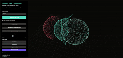 SparseLIDAR-Completion